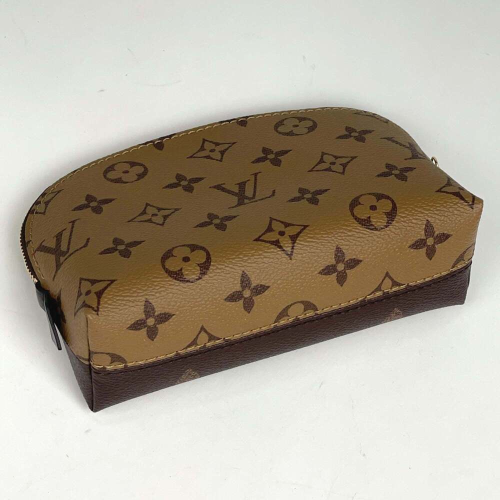 LOUIS VUITTON Authentic Brown Monogram Pochette Pouch - Picture 2 of 6